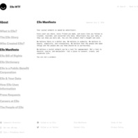 Ello | Manifesto