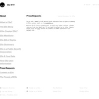 Ello | Press Requests